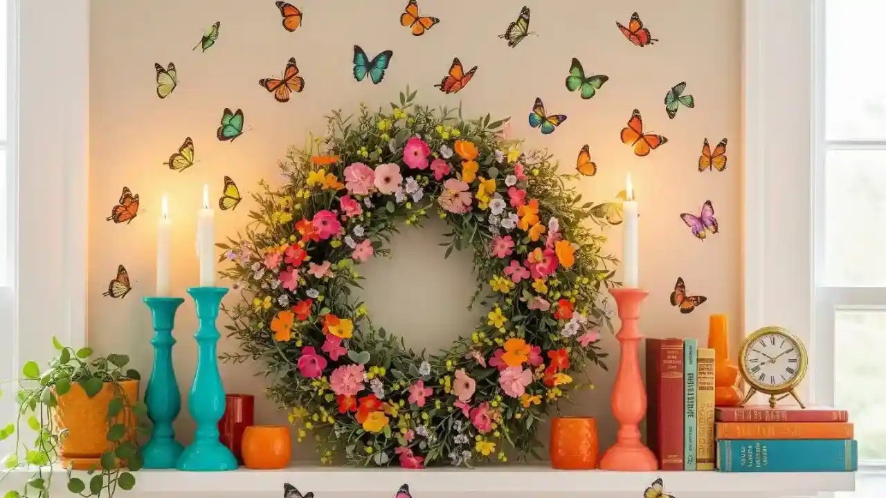 25 Bright & Bold Summer Mantel Decorating Ideas to Energize Your Space 1 25 Bright & Bold Summer Mantel Decorating Ideas to Energize Your Space