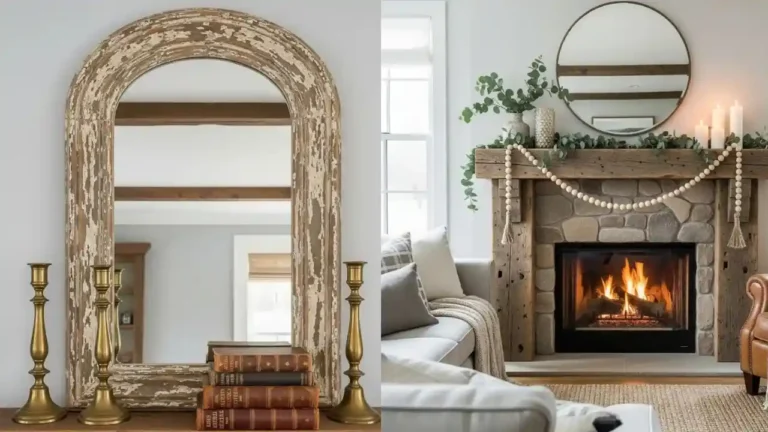 25 Stunning Farmhouse Mantel Decor Ideas to Elevate Your Rustic Interior 12 25 Stunning Farmhouse Mantel Decor Ideas to Elevate Your Rustic Interior