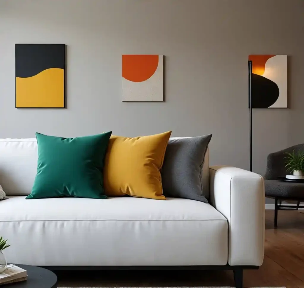 30 Stylish Throw Pillow Ideas to Instantly Elevate Your Couch & Living Room Décor 28 27-Throw Pillow Idea