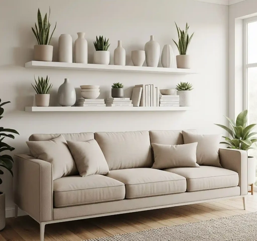 25 Stunning Above-Couch Wall Decor Ideas to Elevate Your Modern Living Room 4 3-Above-Couch Wall Decor Idea