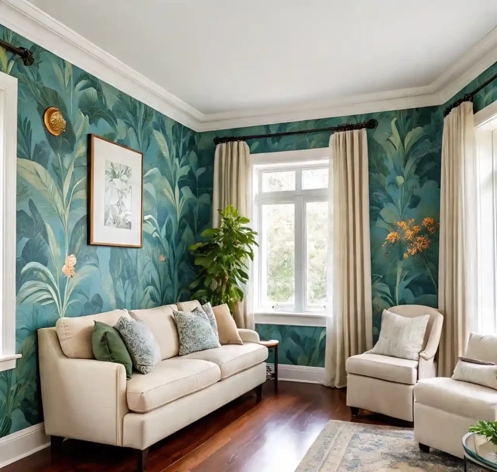 25 Blue and Green Living Room Designs to Elevate Your Home 4 3-Blue and Green Living Room Design