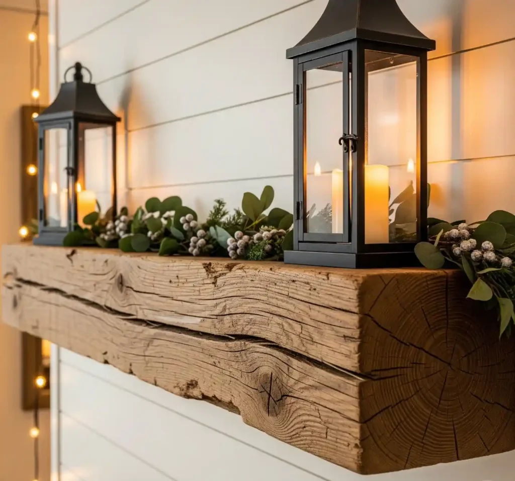 25 Stunning Farmhouse Mantel Decor Ideas to Elevate Your Rustic Interior 4 3-Farmhouse Mantel Decor Idea