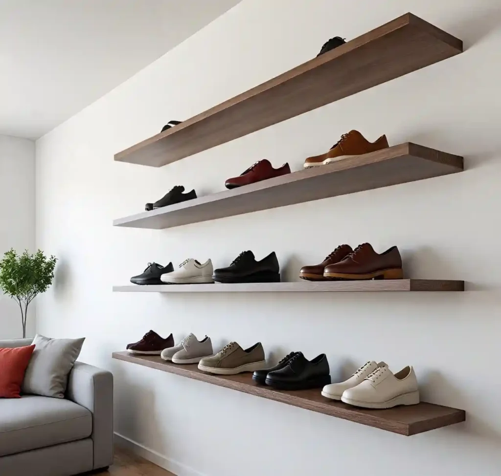 25 Best Shoe Rack Ideas to Organize Your Footwear in Style 4 3-Shoe Rack Idea