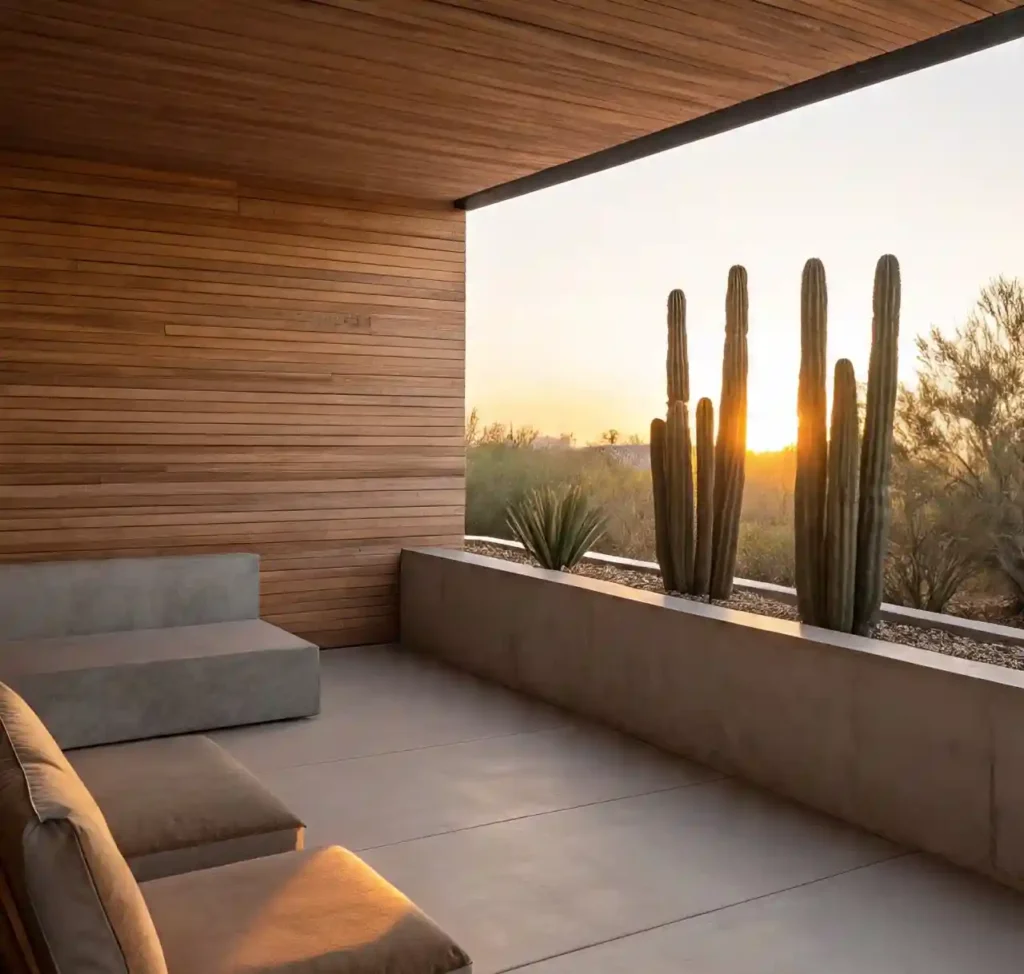 30 Gorgeous Home Design Ideas to Upgrade Every Room With Style 34 30-home design idea-Desert Modern Outdoor Patio