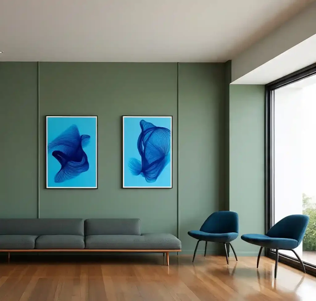 25 Blue and Green Living Room Designs to Elevate Your Home 6 5-Blue and Green Living Room Design