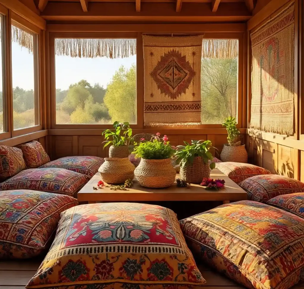 30 Stunning Boho Sunroom Ideas to Brighten Your Home with Style 6 5-Boho Sunroom Idea