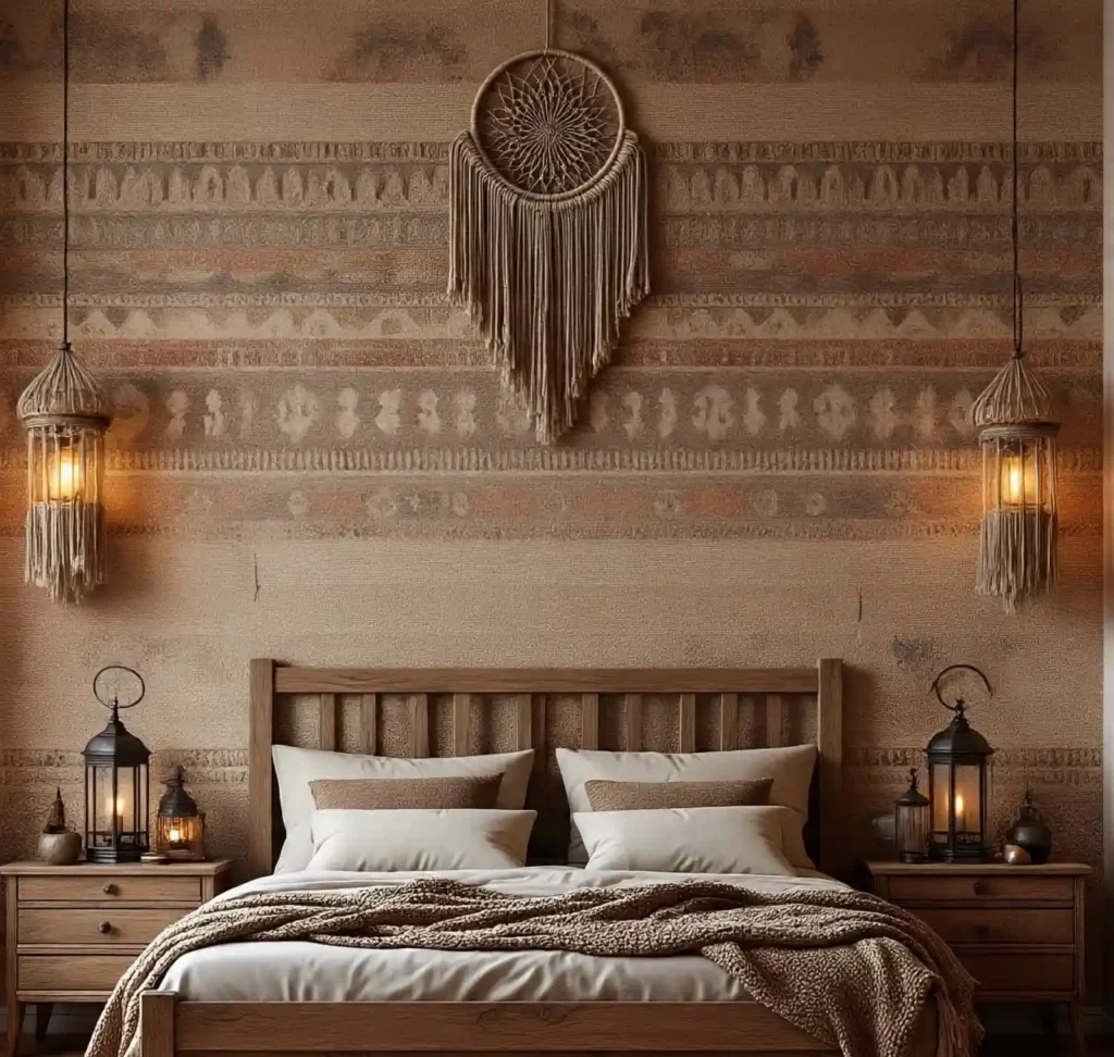 30 Boho Wallpaper Ideas to Aesthetically Transform Every Corner of Your Home 6 5-Boho Wallpaper Idea