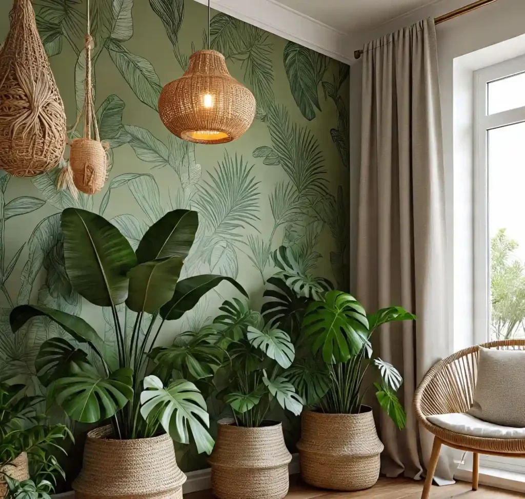 30 Boho Wallpaper Ideas to Aesthetically Transform Every Corner of Your Home 7 6-Boho Wallpaper Idea