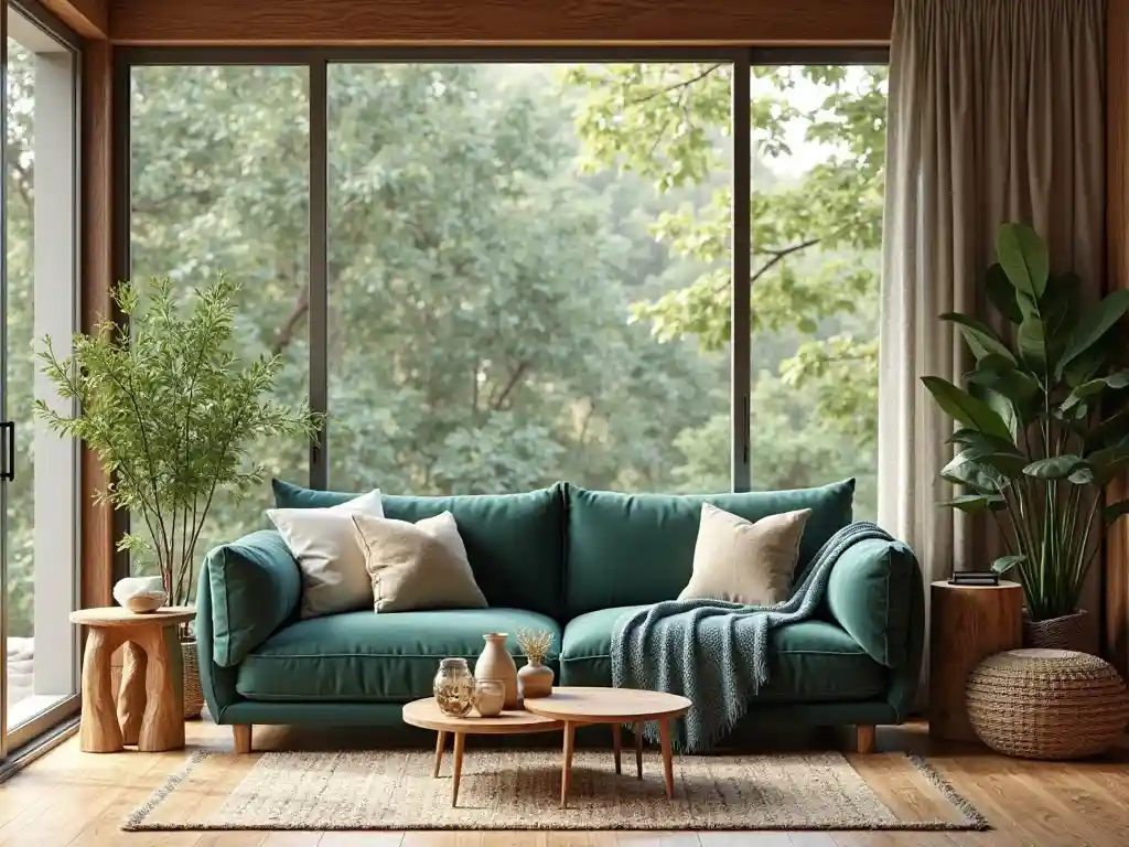 25 Blue and Green Living Room Designs to Elevate Your Home 8 8-Blue and Green Living Room Designs