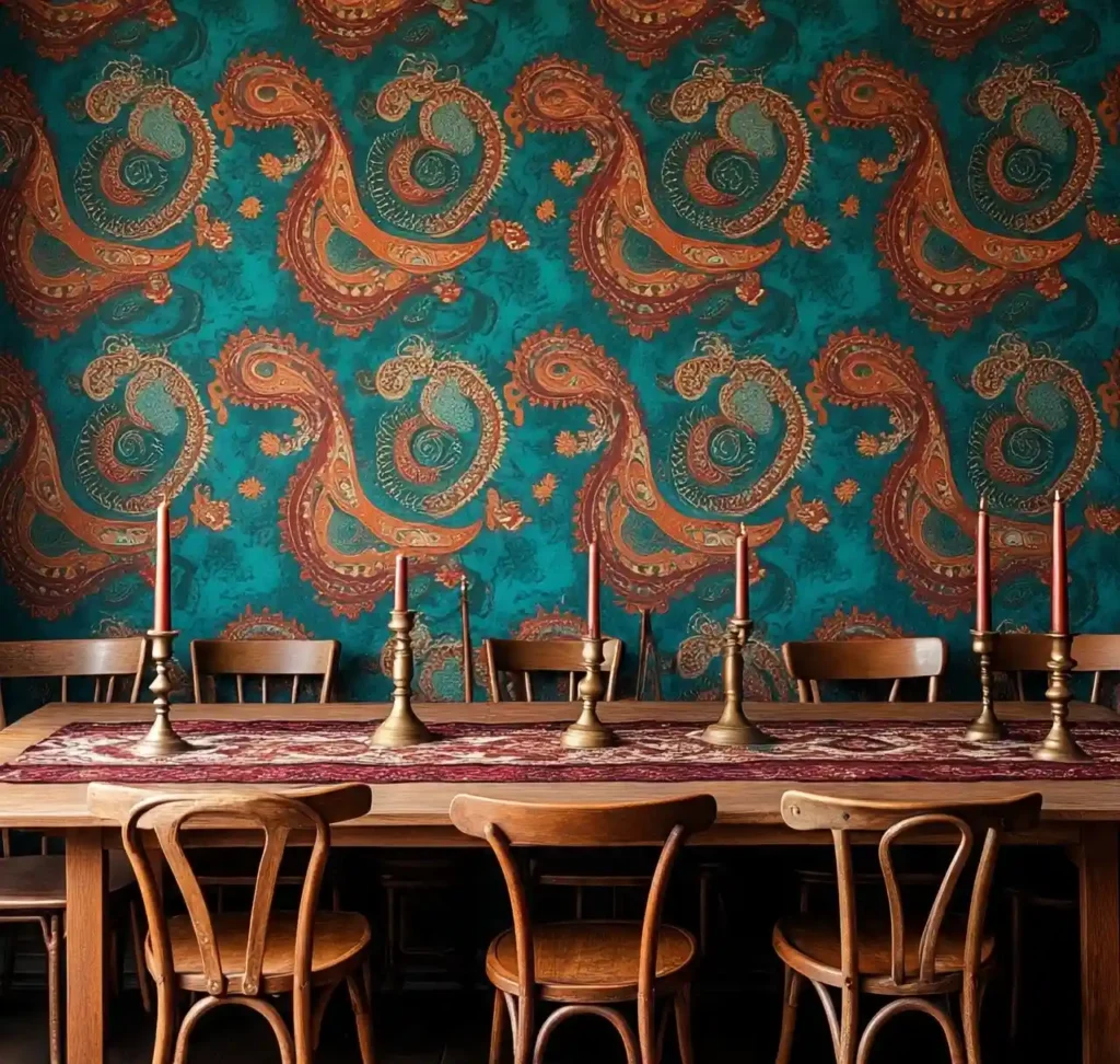 30 Boho Wallpaper Ideas to Aesthetically Transform Every Corner of Your Home 10 9-Boho Wallpaper Idea