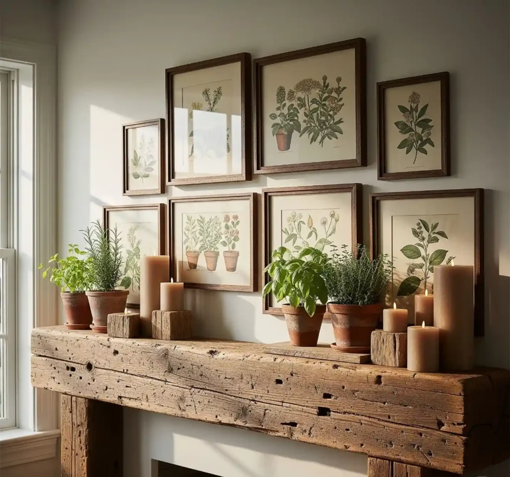 25 Stunning Farmhouse Mantel Decor Ideas to Elevate Your Rustic Interior 10 9-Farmhouse Mantel Decor Idea